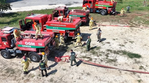 Mersin&rsquo;de orman yangınlarına karşı tatbikat yapıldı
