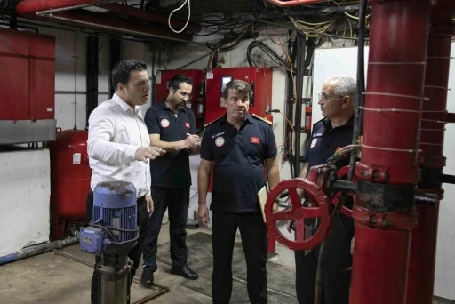 Mersin&rsquo;de otellerde yangın g&uuml;venliği denetimi s&uuml;r&uuml;yor
