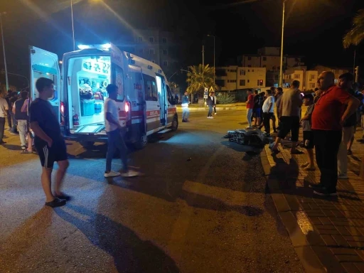 Mersin’de otomobilin çarptığı motosikletin sürücüsü yaralandı
