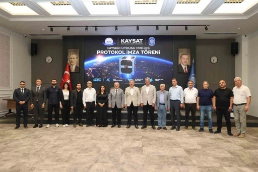 Meteoroloji uydusu KAY-SAT i&ccedil;in Melikgazi Belediyesi&rsquo;nde işbirliği protokol&uuml;
