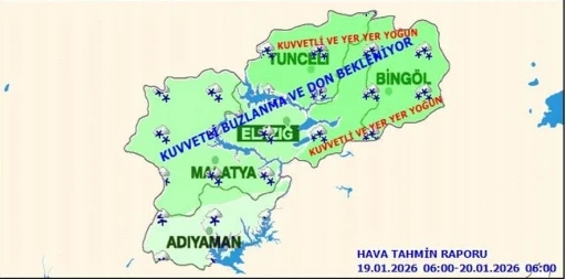 Meteorolojiden kar yağışı, buzlanma ve &ccedil;ığ uyarısı
