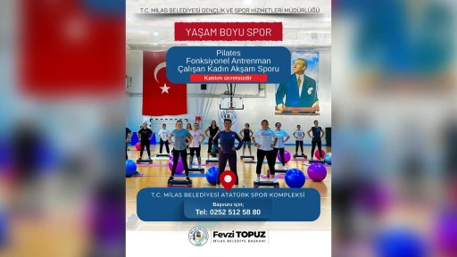Milas Belediyesi Kadınlara Özel Spor Programı Başlattı