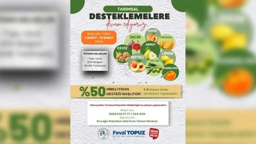 Milas Belediyesi &Uuml;reticilere Fidan Desteği Sağlayacak