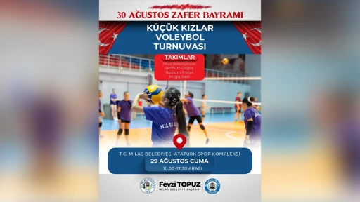Milas'ta 30 Ağustos Turnuvası Başlıyor