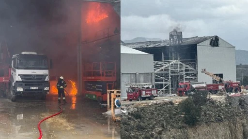 Milas&rsquo;ta Organize Sanayi B&ouml;lgesinde Fabrika Yangını