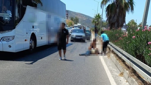 Milas’ta otobanda otobüsün çarptığı yaya hayatını kaybetti