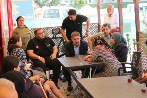 Milletvekili Şan, konteyner kentte vatandaşları dinledi
