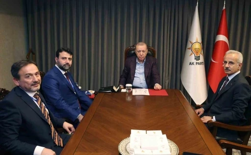 Milletvekilleri Şahin ve Keskinkılı&ccedil;, Cumhurbaşkanı Erdoğan ile Karab&uuml;k&rsquo;&uuml; g&ouml;r&uuml;şt&uuml;
