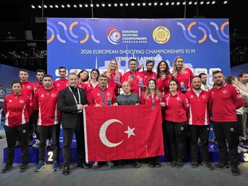 Milli atıcılar Avrupa Şampiyonası&rsquo;ndan 7 madalya ile d&ouml;nd&uuml;
