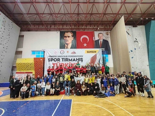 Minik sporcular şampiyonluk i&ccedil;in tırmandı
