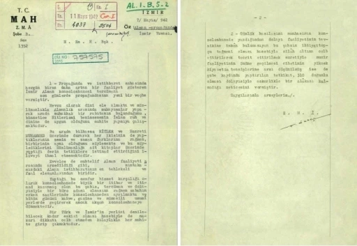 MİT&rsquo;in yayımladığı 1942 tarihli belgede Hitler propagandası detayı
