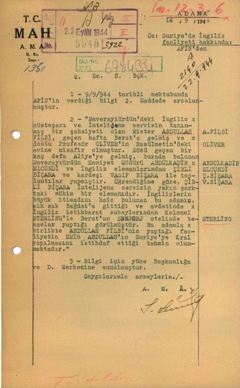 MİT, İngiliz istihbaratçı Philby’nin Ürdün’deki faaliyetleriyle ilgili rapor paylaştı

