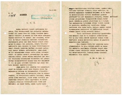 MİT&rsquo;ten 1940 tarihli "acele" ibareli ş&uuml;pheli takibi belgesi paylaşıldı
