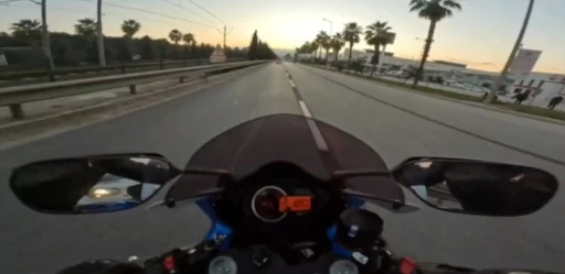 Motosikletiyle 280 km hız yapıp sosyal medyada paylaştı
