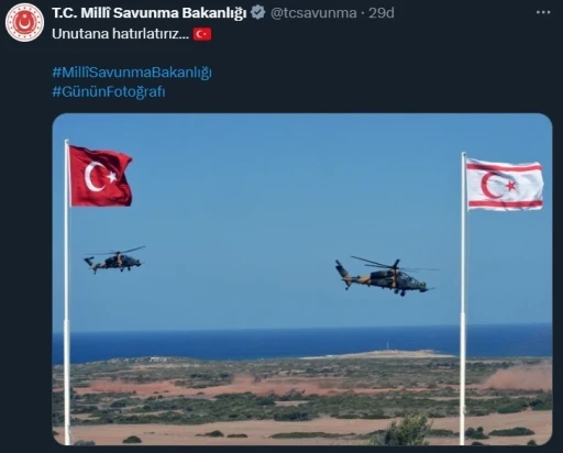 MSB’den &quot;Unutana Hatırlatırız&quot; paylaşımı
