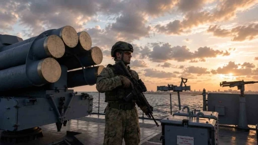 MSB: "Somali Deniz G&ouml;rev Grubu unsurları, sondaj gemilerine refakat ve karakol desteğine devam ediyor"
