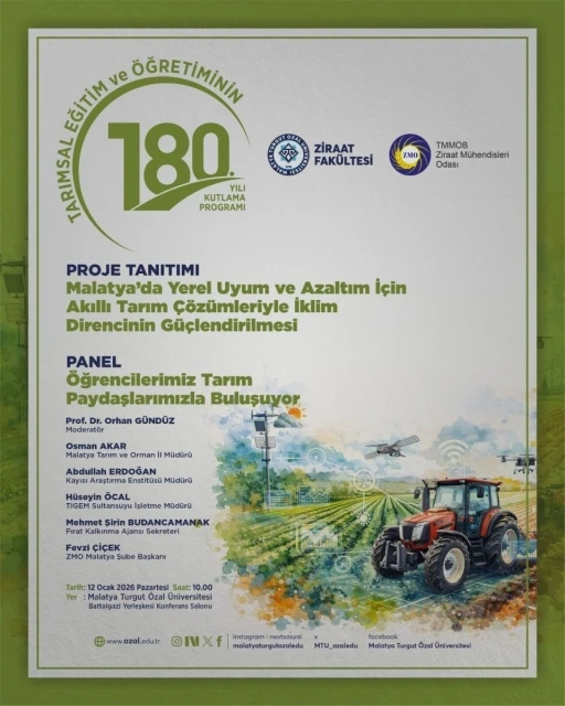 MT&Uuml;, tarım &ouml;ğretiminin 180. yılını kutlayacak
