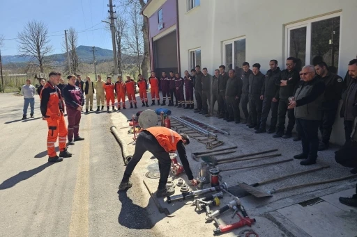 Mudurnu’da orman yangınına karşı tatbikatlı eğitim
