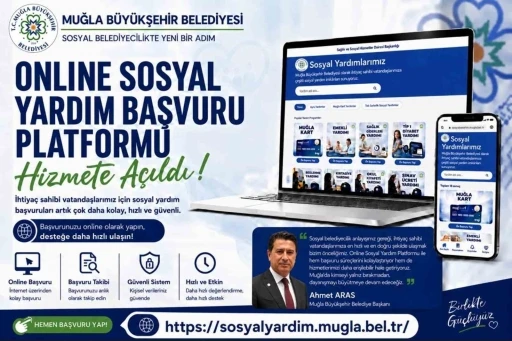 Muğla B&uuml;y&uuml;kşehir sosyal yardım başvurularını dijitale taşıdı
