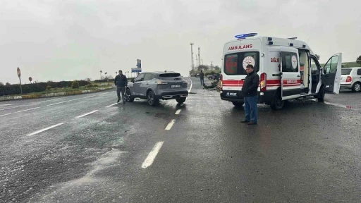 Muratlı il&ccedil;esinde trafik kazası: 1 yaralı
