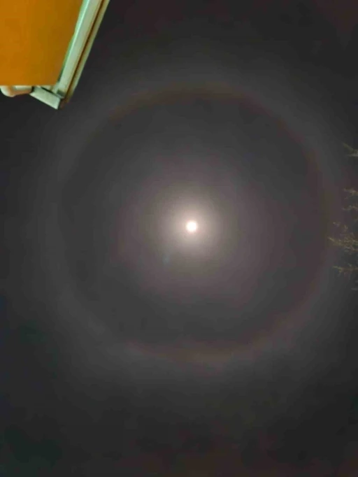 Muratlı semalarında ‘Ay Halesi’ görüldü
