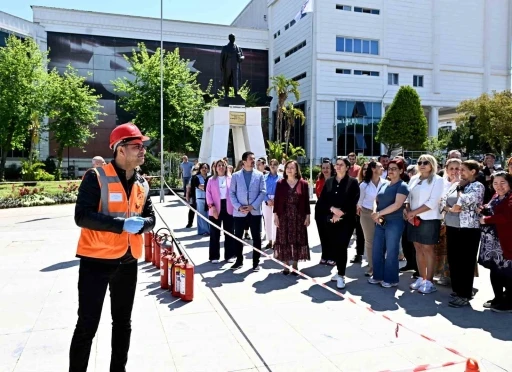 Muratpaşa&rsquo;da yangın tatbikatı
