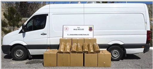 Muş&rsquo;ta 260 kilogram bandrols&uuml;z t&uuml;t&uuml;n ele ge&ccedil;irildi
