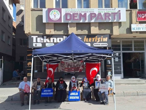 Muş’ta evlat nöbeti 216’ncı haftasında sürüyor
