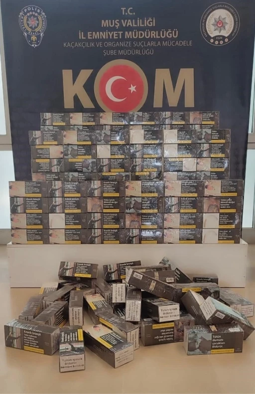 Muş&rsquo;ta ka&ccedil;ak&ccedil;ılık operasyonu: 20 bin boş makaron ele ge&ccedil;irildi
