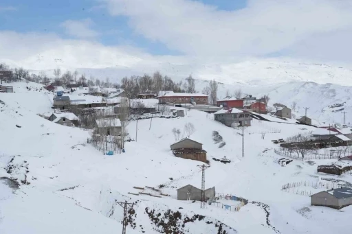 Muş’ta nisan karı yüksek kesimleri beyaza bürüdü
