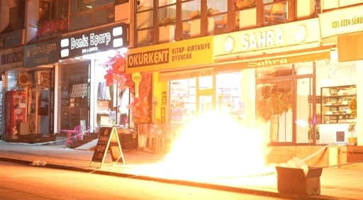 Muş’ta şüpheli çanta fünye ile patlatıldı
