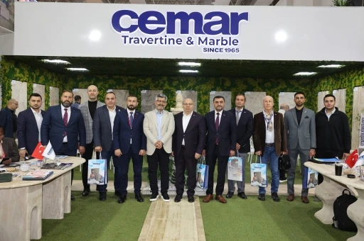 MÜSİAD İzmir’den Marble Fuarı’nda Cemar Mermer’e ziyaret
