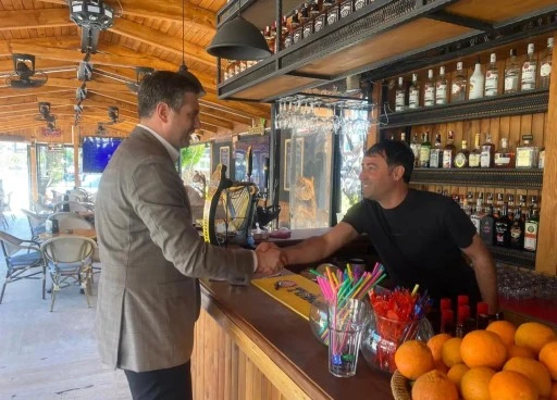 Muzaffer Aravi&rsquo;den İ&ccedil;meler&rsquo;de Esnaf Ziyareti