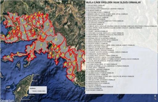 MUĞLA&rsquo;DA ORMANLARA GİRİŞ YASAĞI BAŞLADI