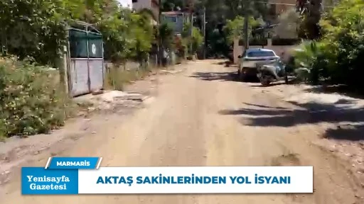 AKTAŞ SAKİNLERİNDEN YOL İSYANI