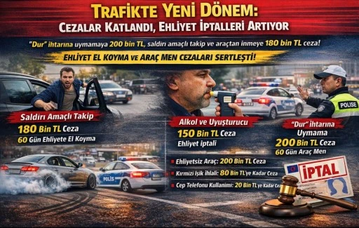 YENİ TRAFİK CEZALARI BELLİ OLDU