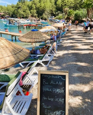 MUĞLA AKBÜK PLAJI ARTIK ÜCRETSİZ
