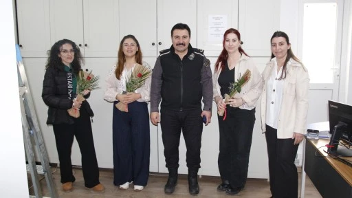 EMNİYET M&Uuml;D&Uuml;R&Uuml; SEYHAN&rsquo;DAN KADIN PERSONELE 8 MART ZİYARETİ