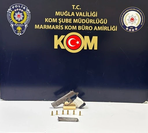 MARMARİSTE RUHSATSIZ SİLAH OPERASYONU : 1 TUTUKLAMA