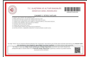 BAKANLIK İZİNLERİ TAMAMLANDI, SEFERLER BAŞLIYOR