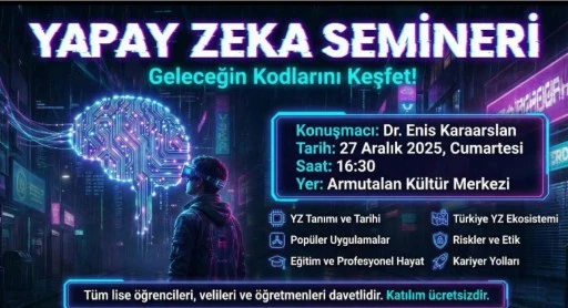 Marmaris&rsquo;te yapay zek&acirc; semineri d&uuml;zenleniyor