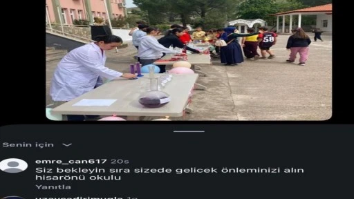 HİSAR&Ouml;N&Uuml; MUHTARLIĞINDAN OKULLARDA TEHDİT PAYLAŞIMLARIYLA İLGİLİ A&Ccedil;IKLAMA