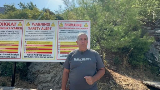  MARMARİS'TE  UYARI LEVHALARI KAYBOLANLARI DURDURMUYOR