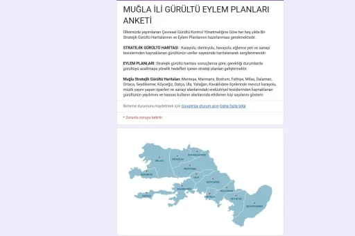 MUĞLA BÜYÜKŞEHİR GÜRÜLTÜ EYLEM PLANI STRATEJİSİNİ ANKETLE BELİRLİYOR