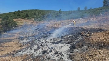 MUĞLA MENTEŞE'DE YANGIN SÖNDÜRME ÇALIŞMALARI