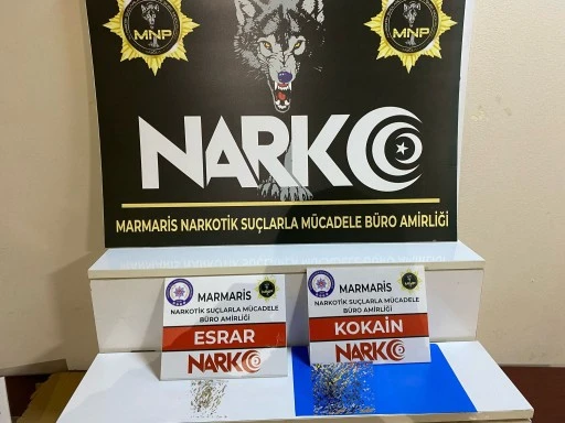 MUĞLA’DA YAPILAN OPERASYONDA METAMFETAMİN, SKUNK ÇEŞİTLİ UYUŞTURUCU MADDE ELE GEÇİRİLDİ