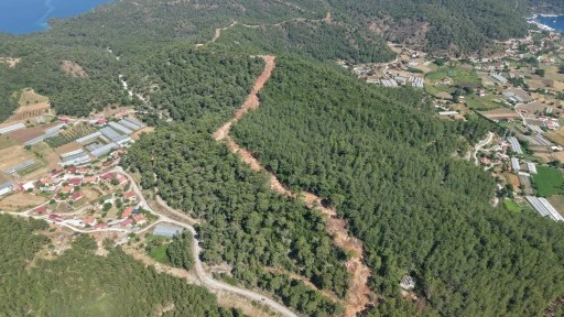 MARMARİS&rsquo;TE 15 BİN METRELİK YANGIN EMNİYET YOLU VE ŞERİDİ TAMAMLANDI