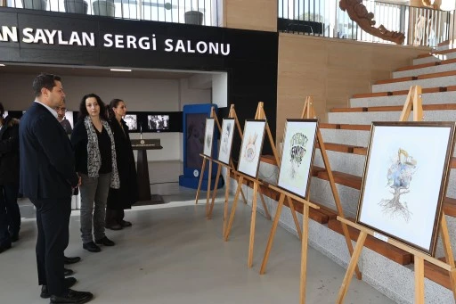 MUĞLA’DA “BİR BAŞKA YOLCULUK GEREK BİZE” GRAFİK SERGİSİ AÇILDI