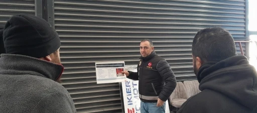 Narkotik ekiplerinden &ouml;nleyici bilgilendirme &ccedil;alışması
