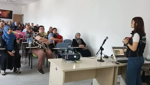 Nazilli&rsquo;de kadın sağlığı, narkotik ve mahremiyet konularında eğitim verildi
